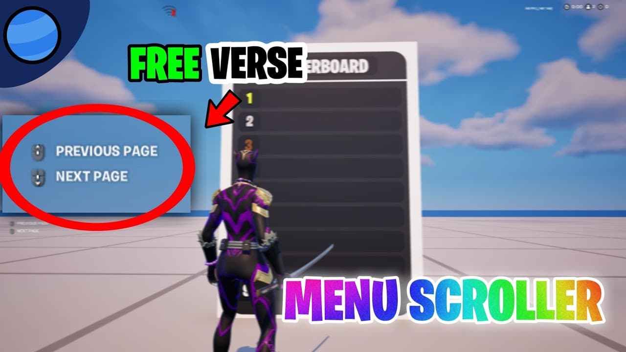 Custom Menu Scroller